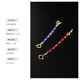 Ruohua Ruby Sapphire 18K Gold Extension Chain