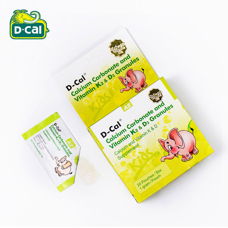 dcal迪巧颗粒小儿钙维d 20袋k2冲剂 dcal迪巧海外钙