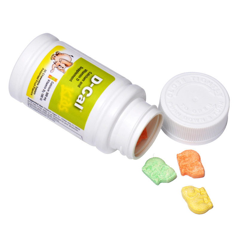 dcal迪巧小儿儿童维d 3瓶咀嚼片 dcal迪巧海外钙