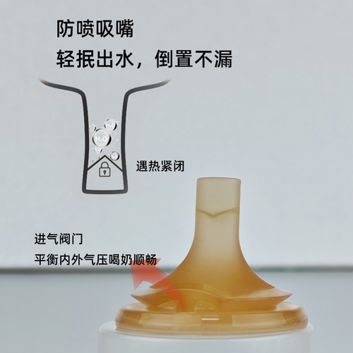 适配世喜保温杯配件直饮学饮奶嘴吸管嘴重力球吸管奶瓶小月龄配件 - 图1