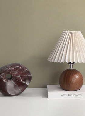 简约现代木马摆件大理石几何摆设台灯客厅电视柜玄关装饰品工艺品