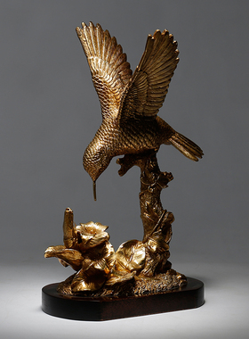 美式风全铜书房轻奢电视柜装饰品