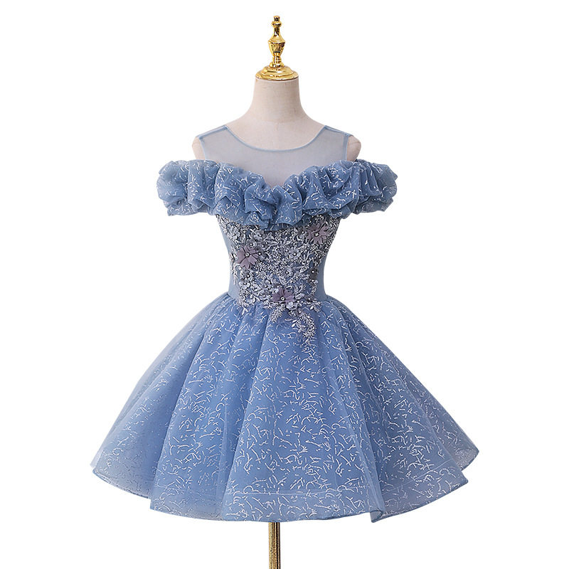 新款婚纱礼服舞台独唱艺考女长款演出服蓬蓬裙影楼服装主持晚礼服,淘宝优惠券,粉丝福利购,淘宝优惠卷