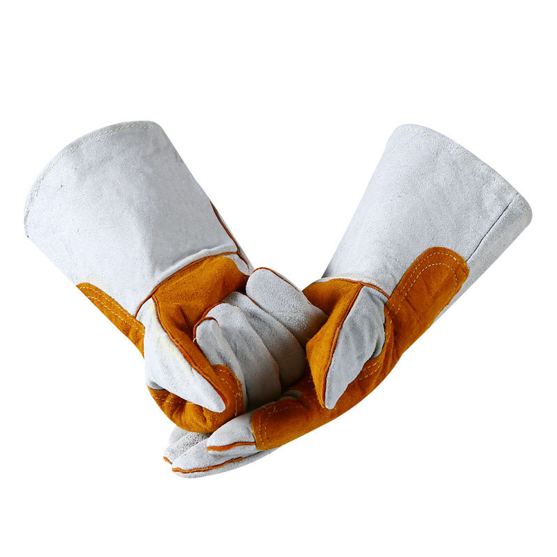 佳护长款全牛皮电焊手套焊工焊接烧焊隔热钢厂工业劳保防护手套,淘宝优惠券,粉丝福利购,淘宝优惠卷