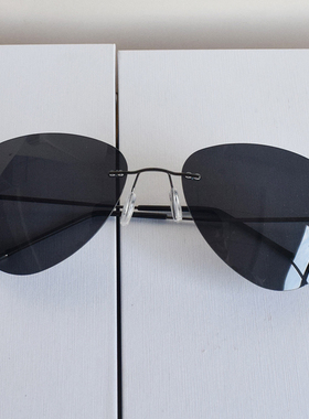 无框偏光太阳镜男司机开车驾驶镜蛤蟆镜墨镜飞行员近视有度数