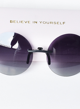 琪妍偏光圆形夹片男女通用