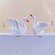 Crown Feather Swan Blind Bag Simulation Beautiful White Swan Animal Doll Creative Car Desktop Decorative Ornament