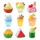 Micro landscape creative summer delicious ice cream cake mini summer drink ice cup model desk small ornaments