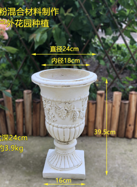 欧式婚庆路引道具户外石膏方形罗马柱子花架花盆底座落地装饰摆件