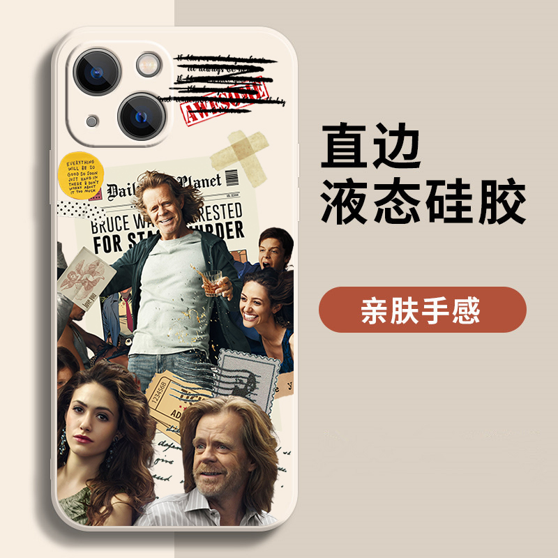 无耻之徒Shameless美剧复古手机壳适用苹果14pro欧美周边小米12红米k60oppo个性13plus液态硅胶套vivo华为p50 - 图2