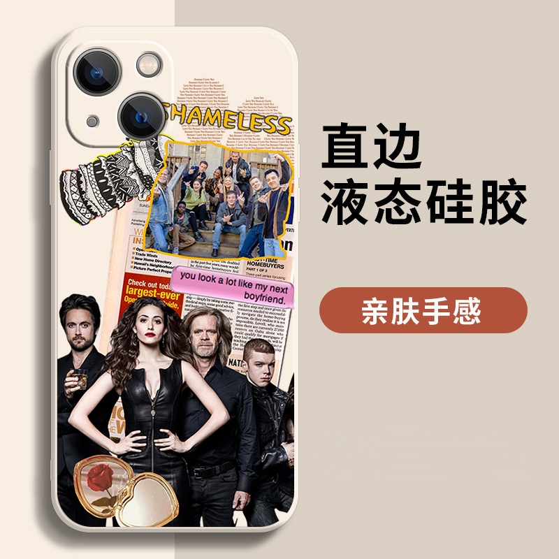 无耻之徒Shameless美剧复古手机壳适用苹果14pro欧美周边小米12红米k60oppo个性13plus液态硅胶套vivo华为p50 - 图3