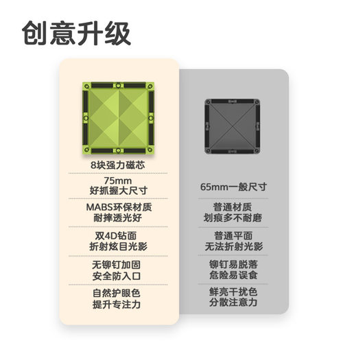 彩窗磁力片积木儿童益智拼装强磁吸贴拼接宝宝大自然积木玩具礼物 - 图1
