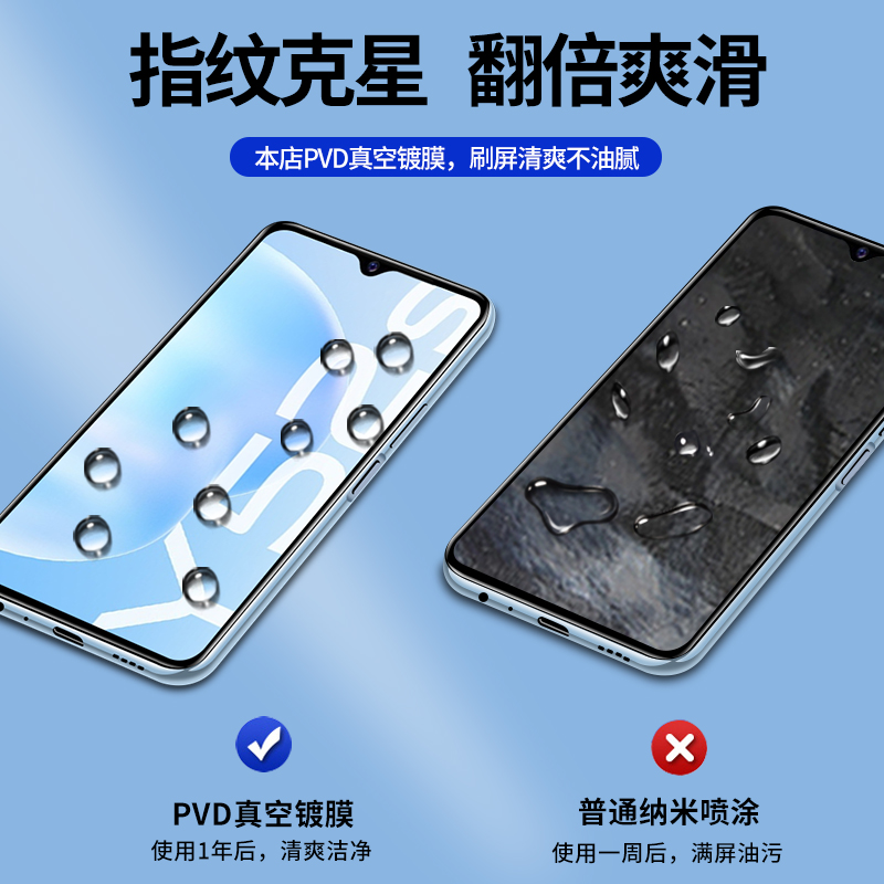 适用vivoy52s钢化膜Y52s全屏覆盖手机膜vivo蓝光viviy52s高清玻璃vovoy52s防指纹vivy52s全包防摔贴膜黑边 - 图3