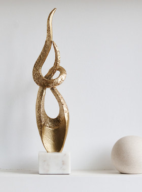 印度进口风生水起鎏金雕塑摆件