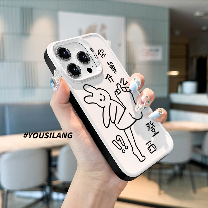 适用iphone11pro手机壳什么登西苹果11网红新款11promax大孔硬壳ip11PRO防弯摔爱疯十一女apple双色保护套