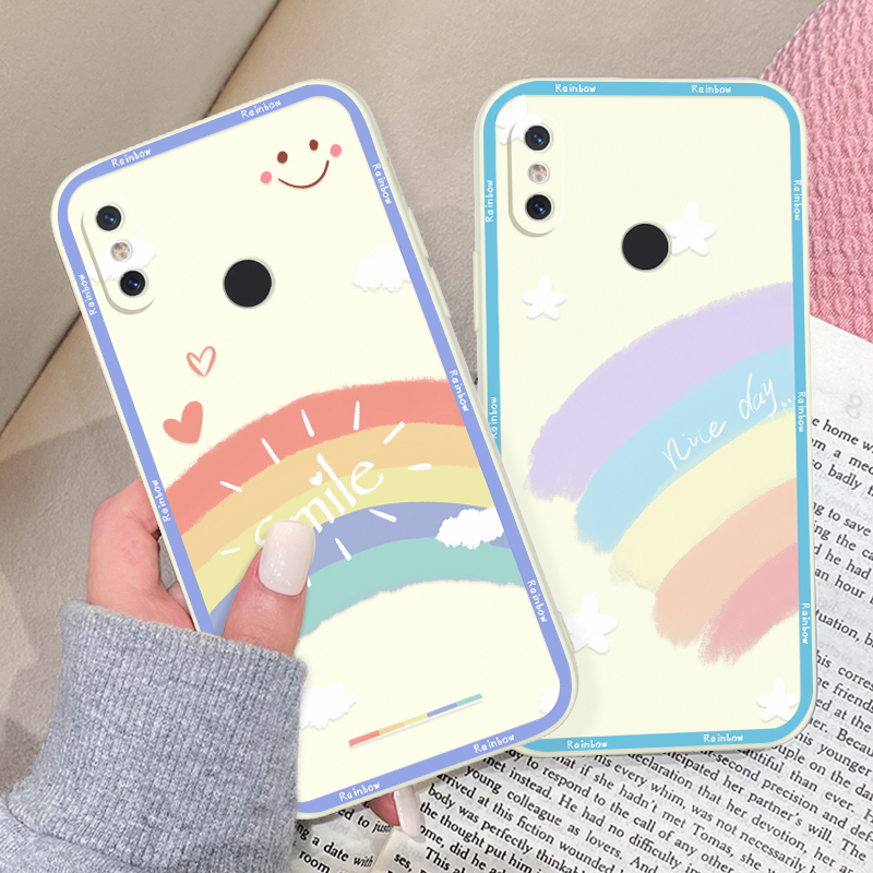 适用小米8手机壳8se液态硅胶8青春版网红新款xiaomi彩虹xm8小众高级感8lite简约ins风少女8SE轻薄防摔保护套