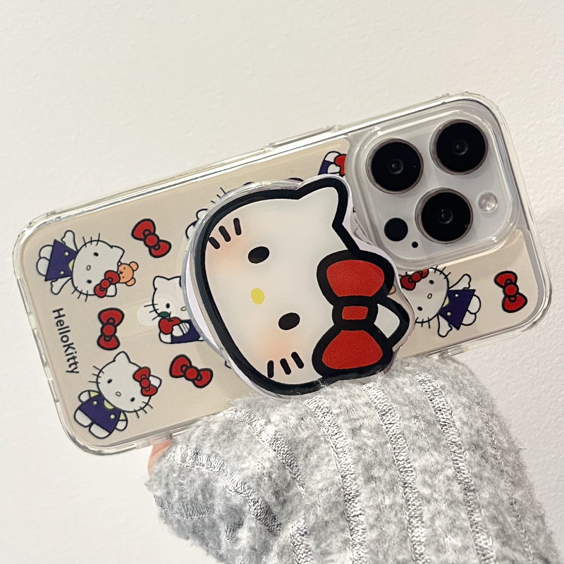 hellokitty气囊磁吸支架卡通8适用苹果14手机壳xs凯蒂猫iphone15新款12/11/x/xsmax/plus/mini女xr款7防摔pro - 图0