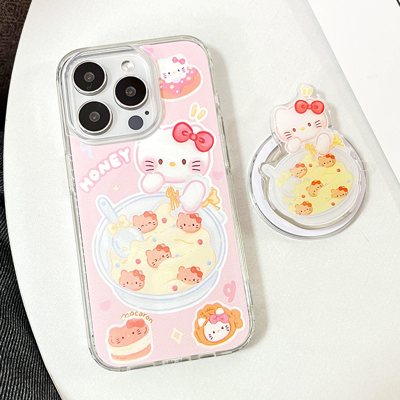 hellokitty火锅带磁吸猫咪支架iPhone15手机壳适用苹果14保护套13/12女11可爱mini7/8plu/xr新款xs防摔promax - 图3