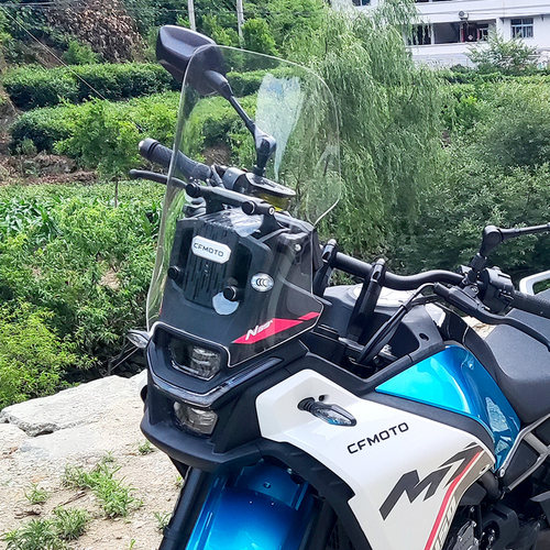 适用于春风450MT前风挡玻璃改装加高加宽透明护胸挡风挡雨板配件 - 图2