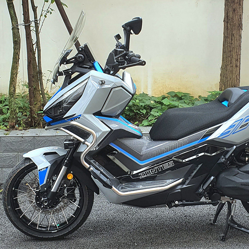 骑仕牛适用于升仕368G前挡风玻璃专用改装加高透明风挡挡雨板配件 - 图1