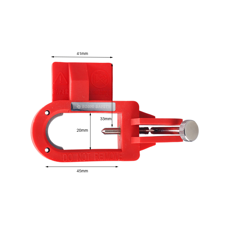 BOZZYS特大型断路器锁扣空开上锁挂牌LOTO隔离锁具尼龙BD-D16 - 图3