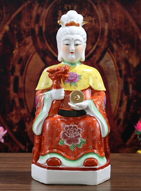 碧霞元君神像供奉摆件泰山圣母