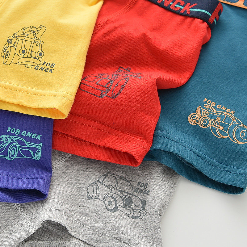 一片式无痕 小汽车 男儿童内裤纯棉平角裤A类四角裤中大童短裤,淘宝优惠券,粉丝福利购,淘宝优惠卷