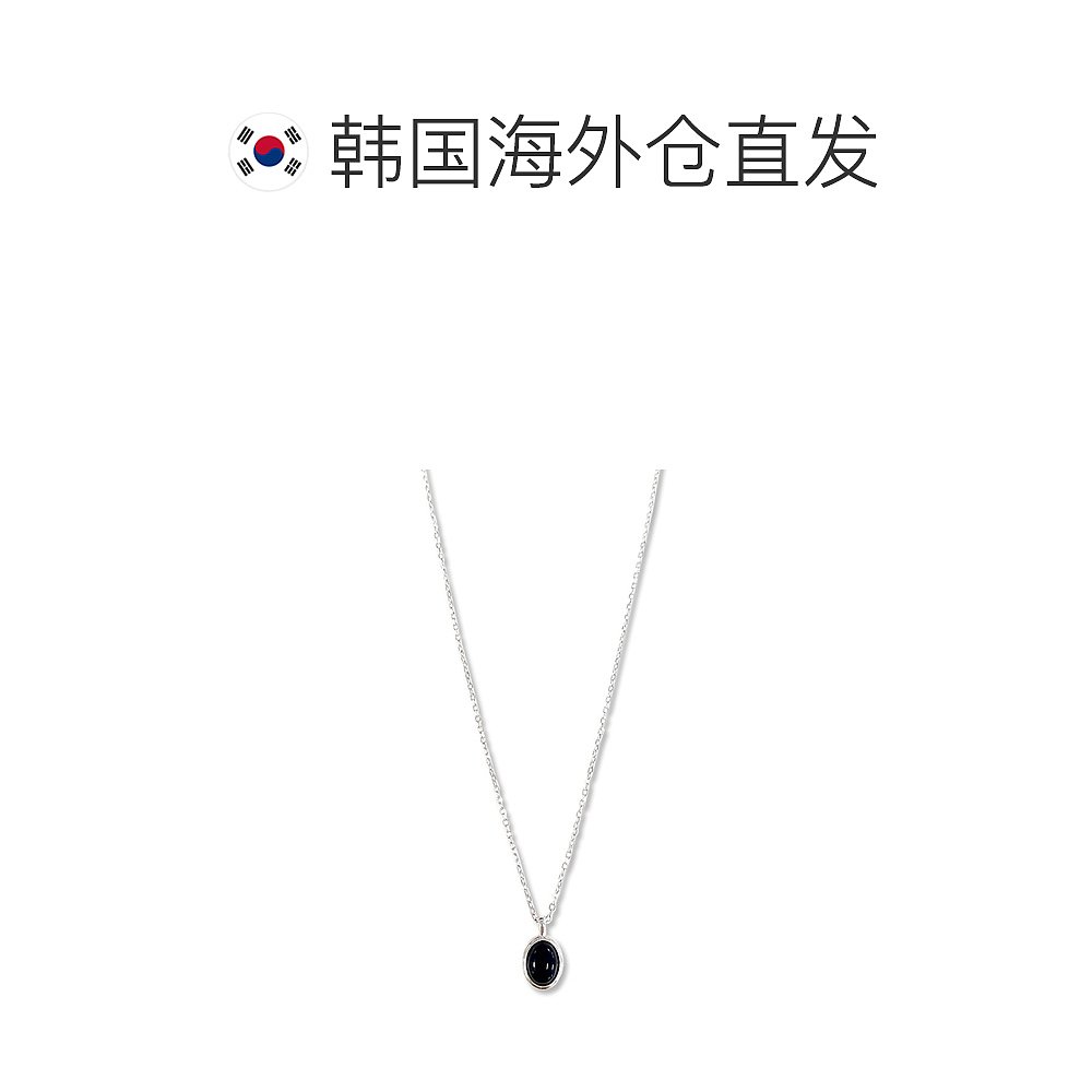 韩国直邮OVTU日常椭圆玛瑙吊坠项链ONYX DAILY NECKLACE - 图1