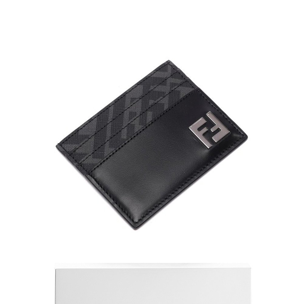 韩国直邮Fendi钱包 Fendi/23FW/Men/FF/Square/Card Wallet-图3