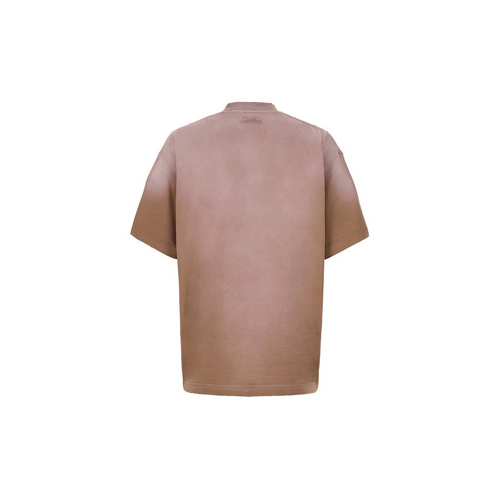 韩国直邮VETEMENTS23SS短袖T恤男UE63TR690X FADED BEIGE - 图0