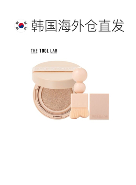 韩国直邮THE TOOL LAB 盖章贴合光泽气垫 19号 瓷白色+粉底刷正品