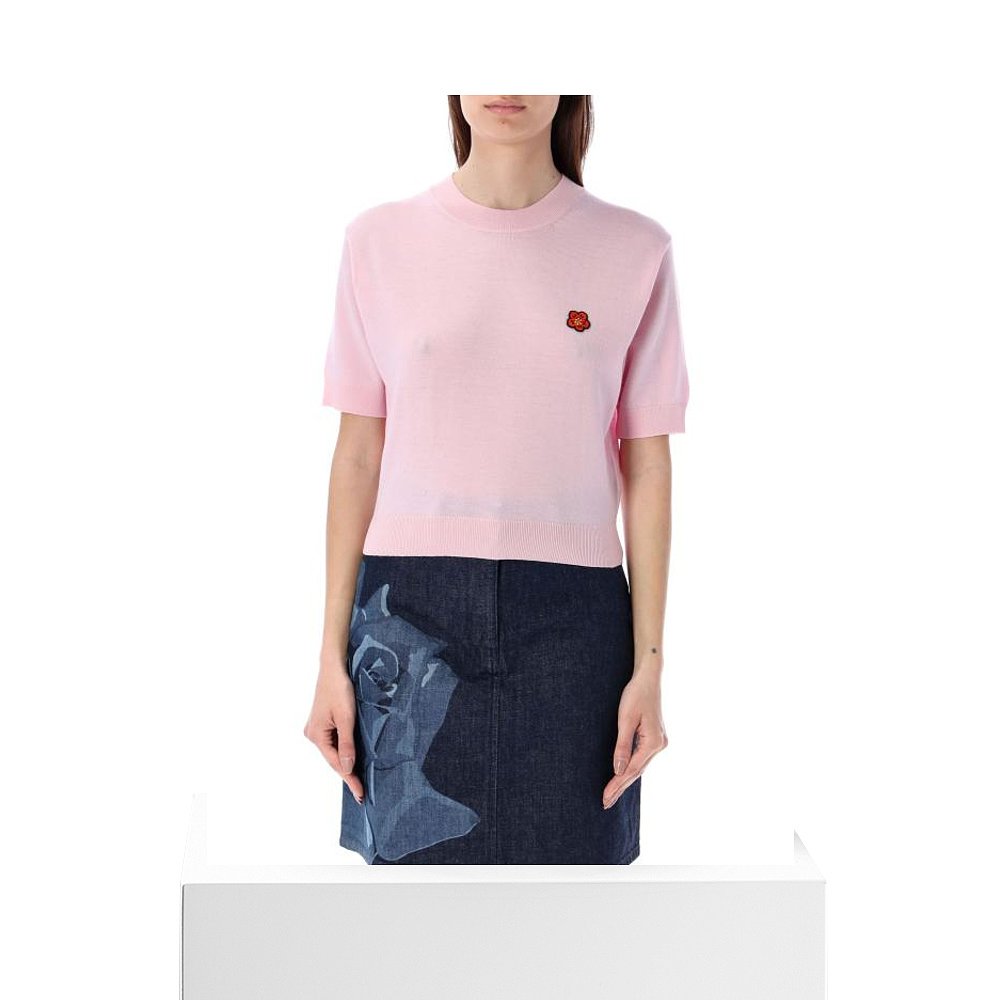 韩国直邮KENZO24SS毛衣女24PFE52PU3833LB 34 FADED PINK-图3