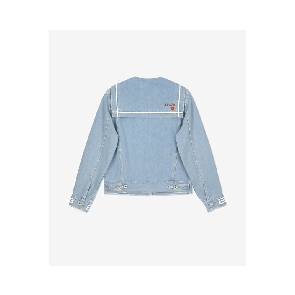 韩国直邮KENZO 夹克FD52DV2386B4DBBLEACH DENIM SAILOR JACKET女 - 图0