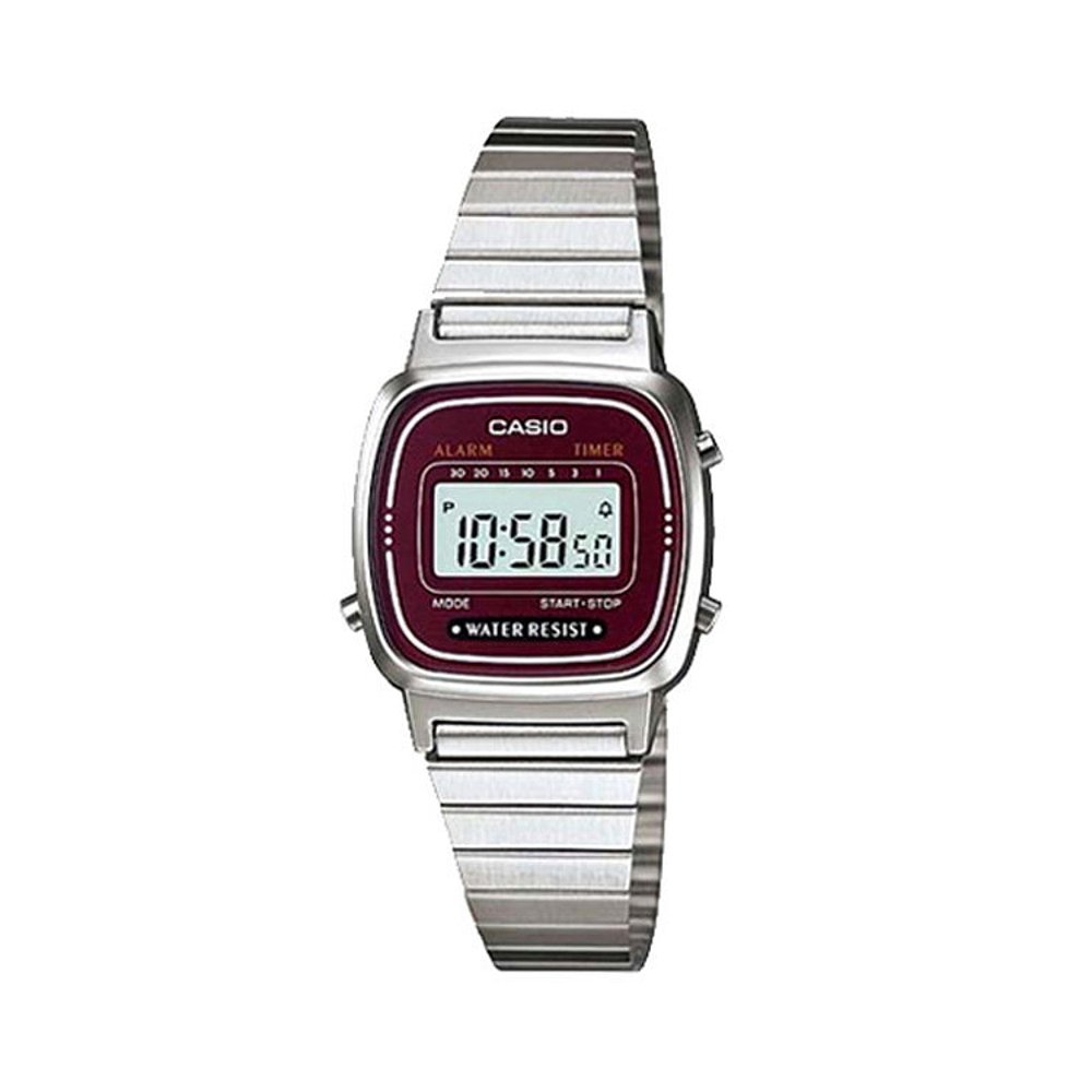 韩国直邮Casio怀表[CASIO]手表 LA-670WA-4D金属电子女士时-图0