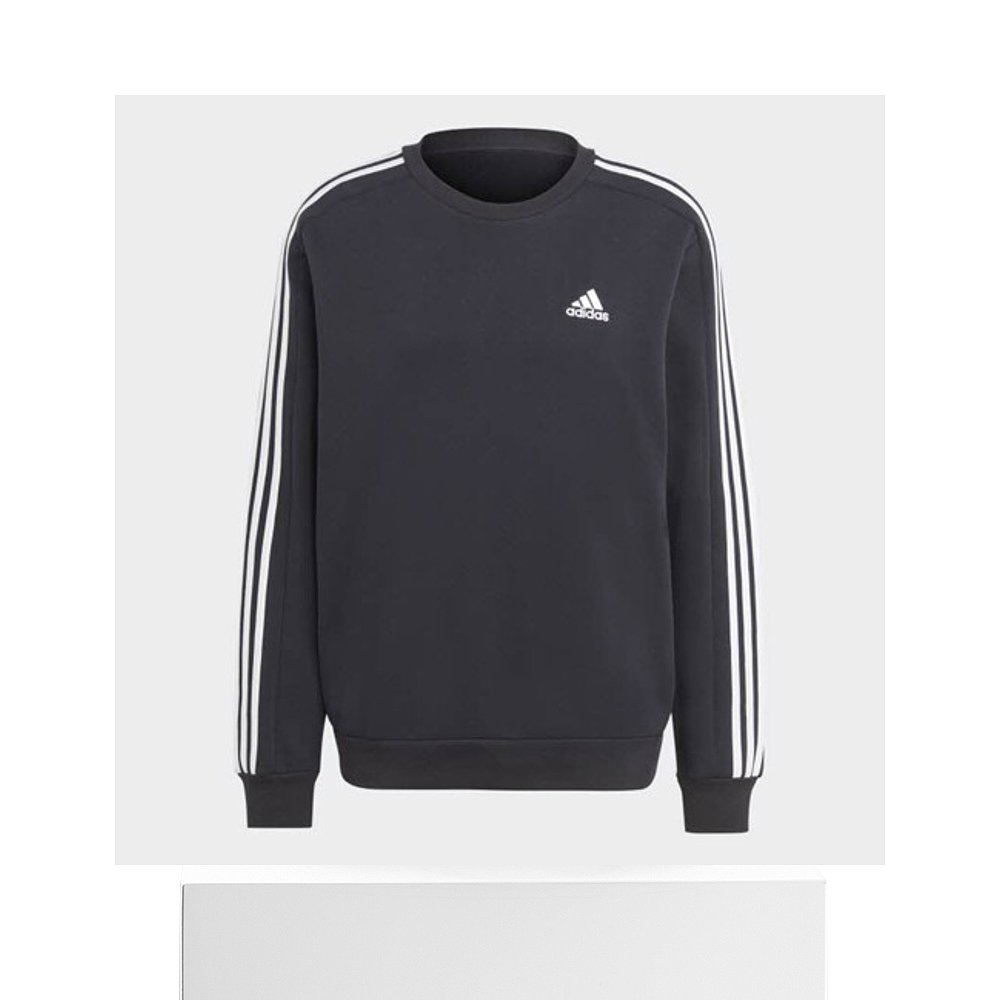 韩国直邮[Adidas] 长袖 3S 三线 绒布 SWEAT (起绒)_IB4027 - 图3