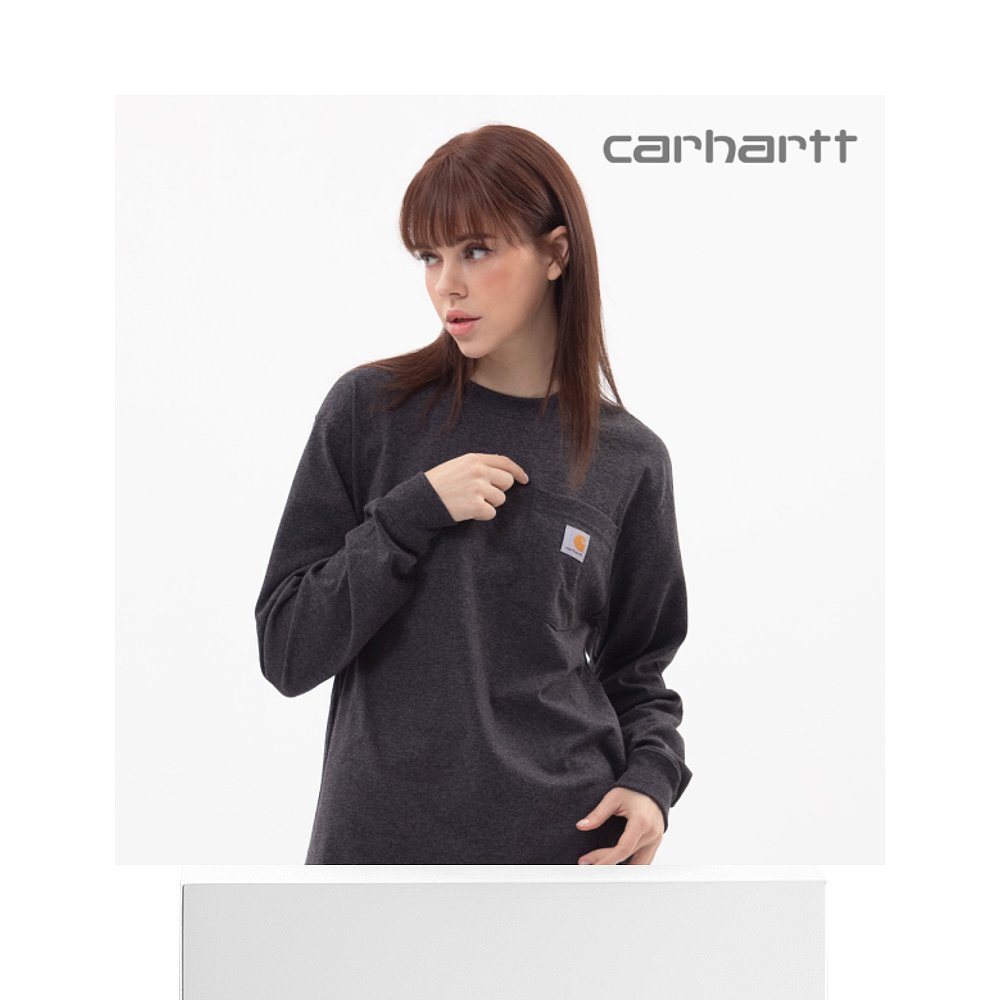 韩国直邮Carhartt 衬衫 卡哈特/K126/男女通用/口袋/长T恤/大全展 - 图3