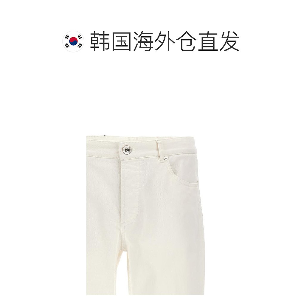 韩国直邮BRUNELLO CUCINELLI24SS牛仔直筒裤男M277PD3210C7210Whi - 图1