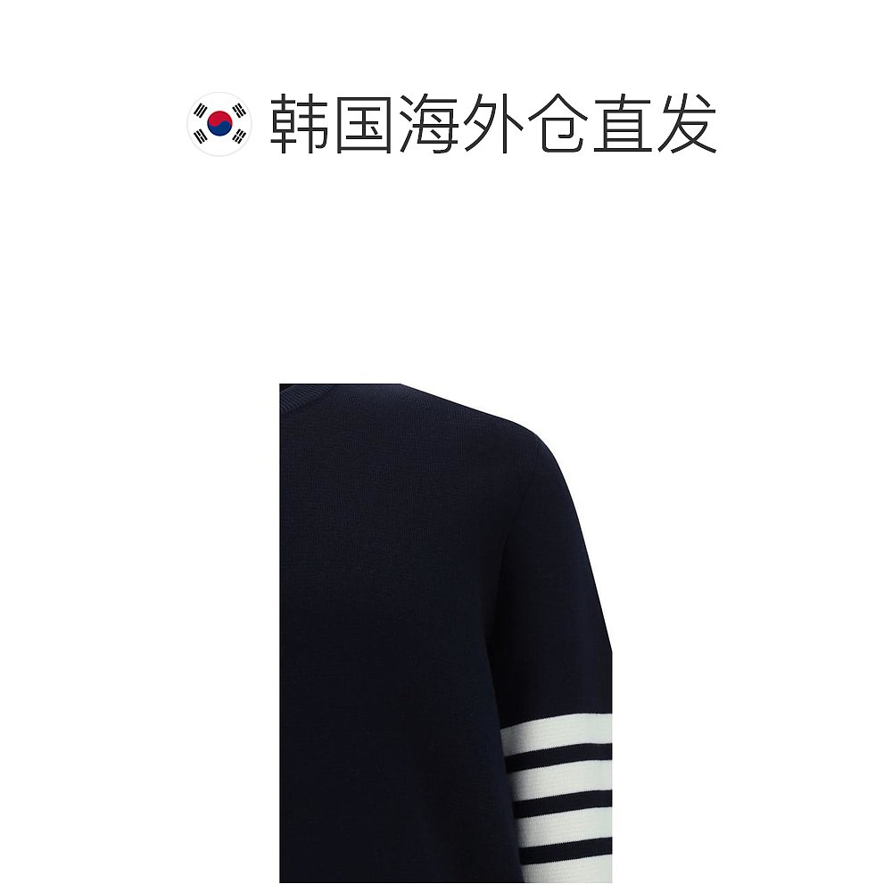 韩国直邮THOM BROWNE24SS毛衣男MKA202A00219 415NAVY - 图1