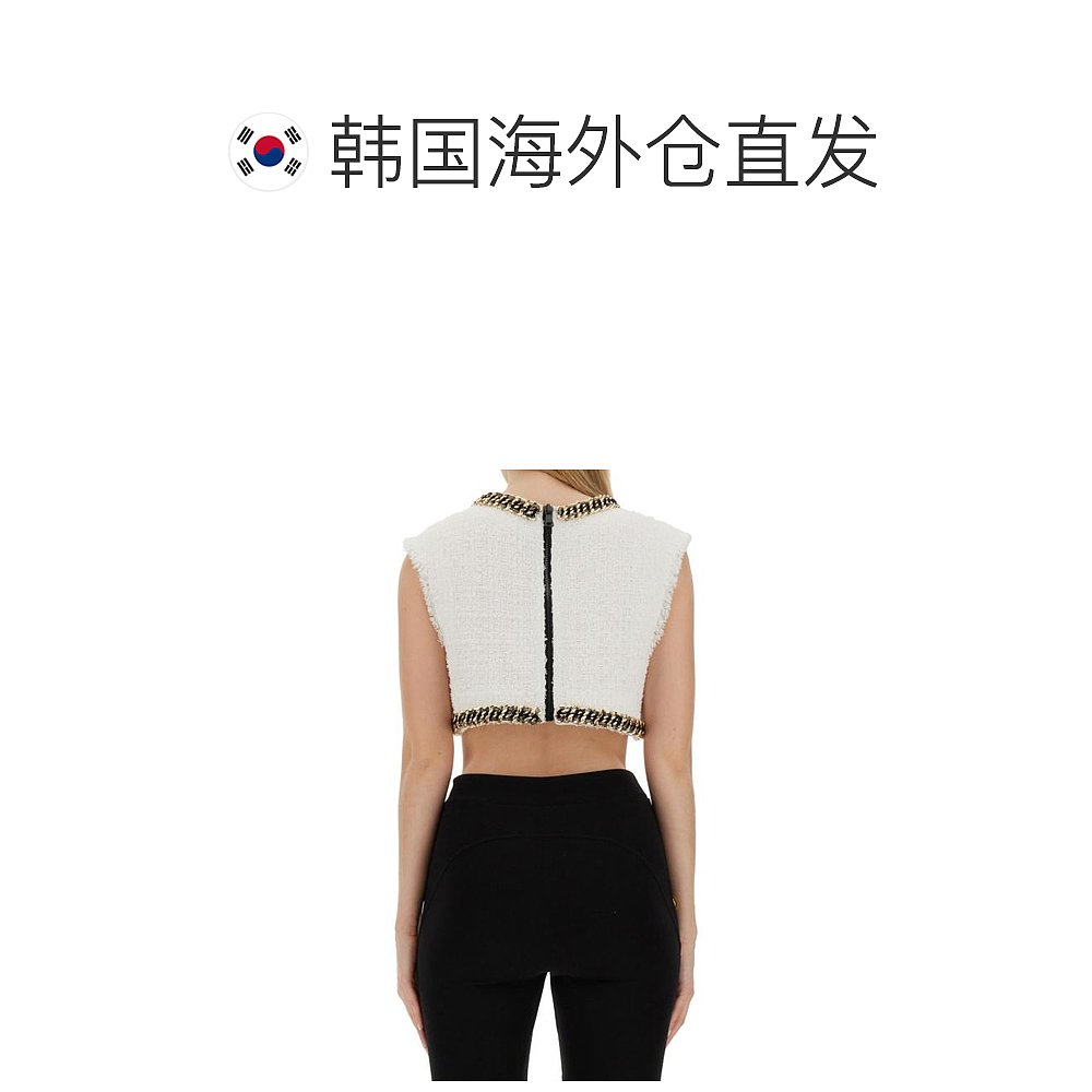 韩国直邮BALMAIN24SS短袖T恤女CF1AI145 CE79GABWHITE - 图1