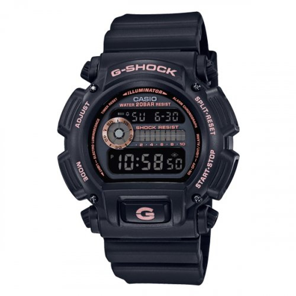 韩国直邮G-SHOCK 卡西欧复古运动小方块表DW-9052GBX-1A4DR-BLACK - 图2