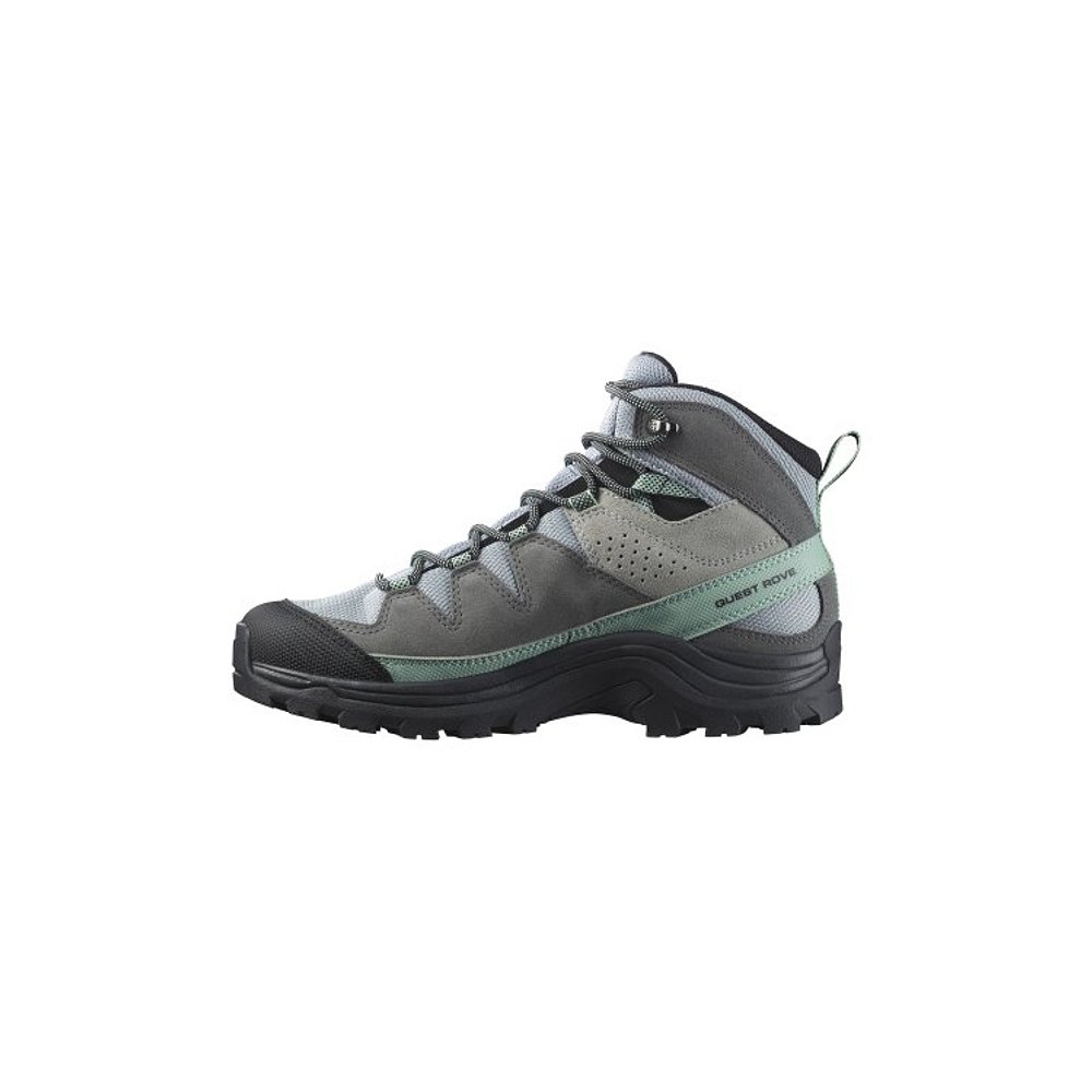 韩国直邮SALOMON  女士登山鞋QUEST ROVE GTX W - QUARRY/QUIET SH - 图0