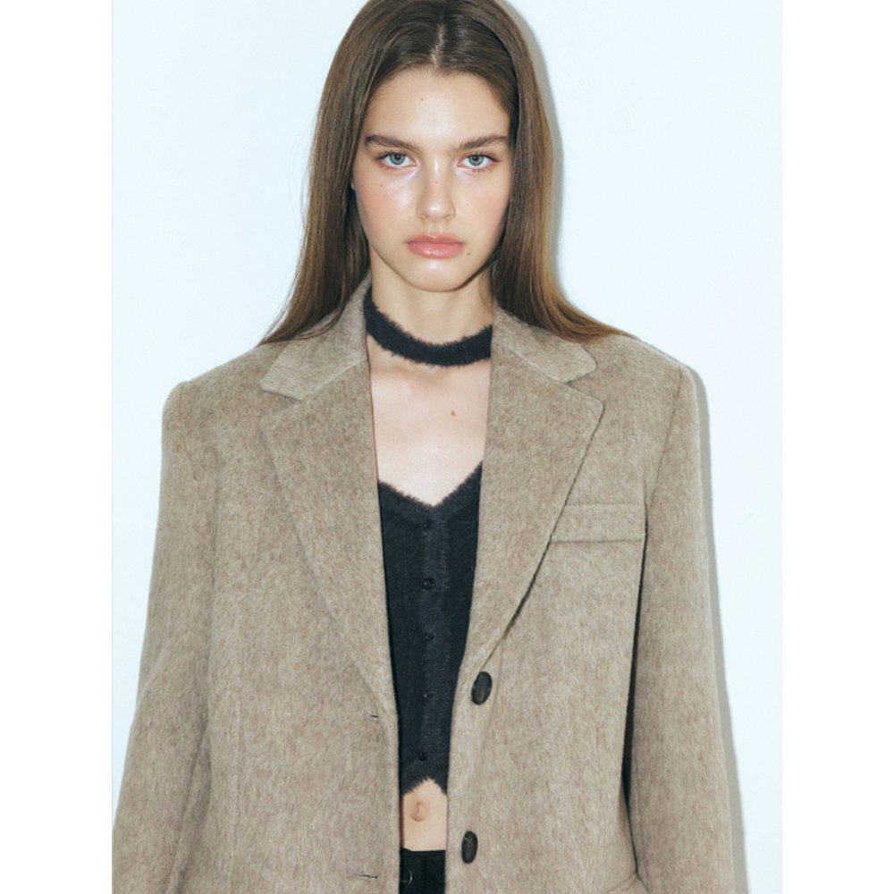 韩国直邮ETMON 女士运动茄克/外套WC120TWWB4 Alpaca Wool Winter - 图2