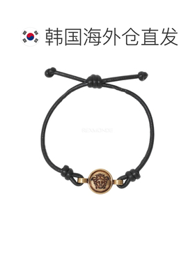 韩国直邮VERSACE 美杜莎皮革手链（1024482 1A00637 1B75J） 时尚