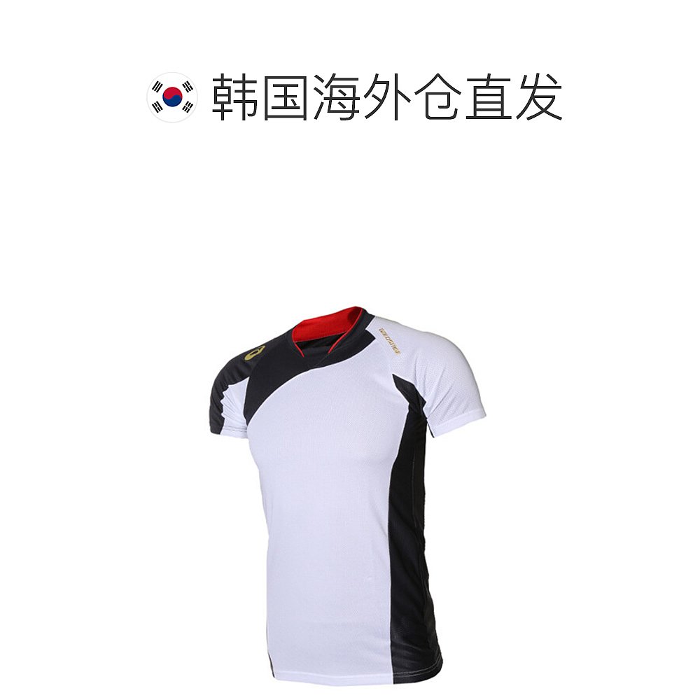 韩国直邮[ASICS_asics] BAD10150 BLADE SHIRT短袖衬衣(白色/藏-图1