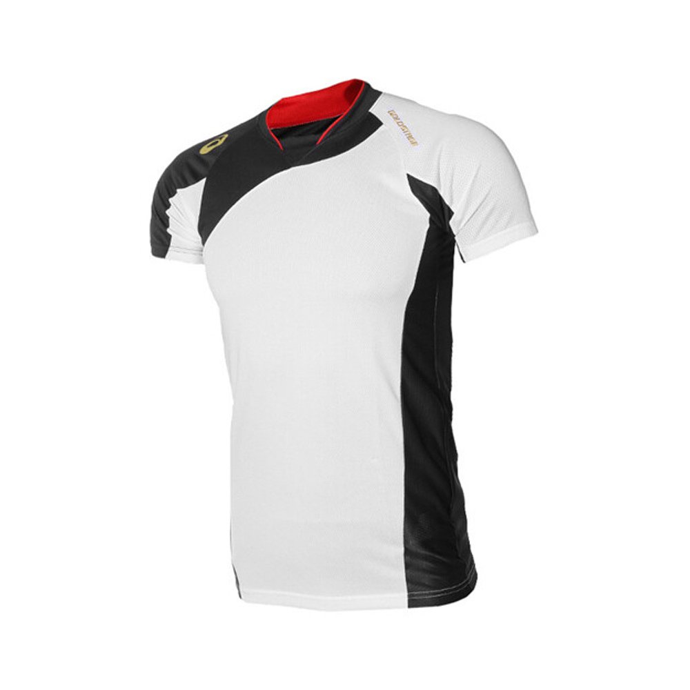 韩国直邮[ASICS] BAD10190 BLADE SHIRT短袖衬衣(白色/黑色)-图0