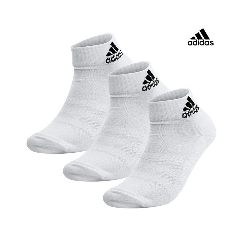 韩国直邮Adidas 运动袜 Cushion/White/DZ9365/3P/Socks - 图0