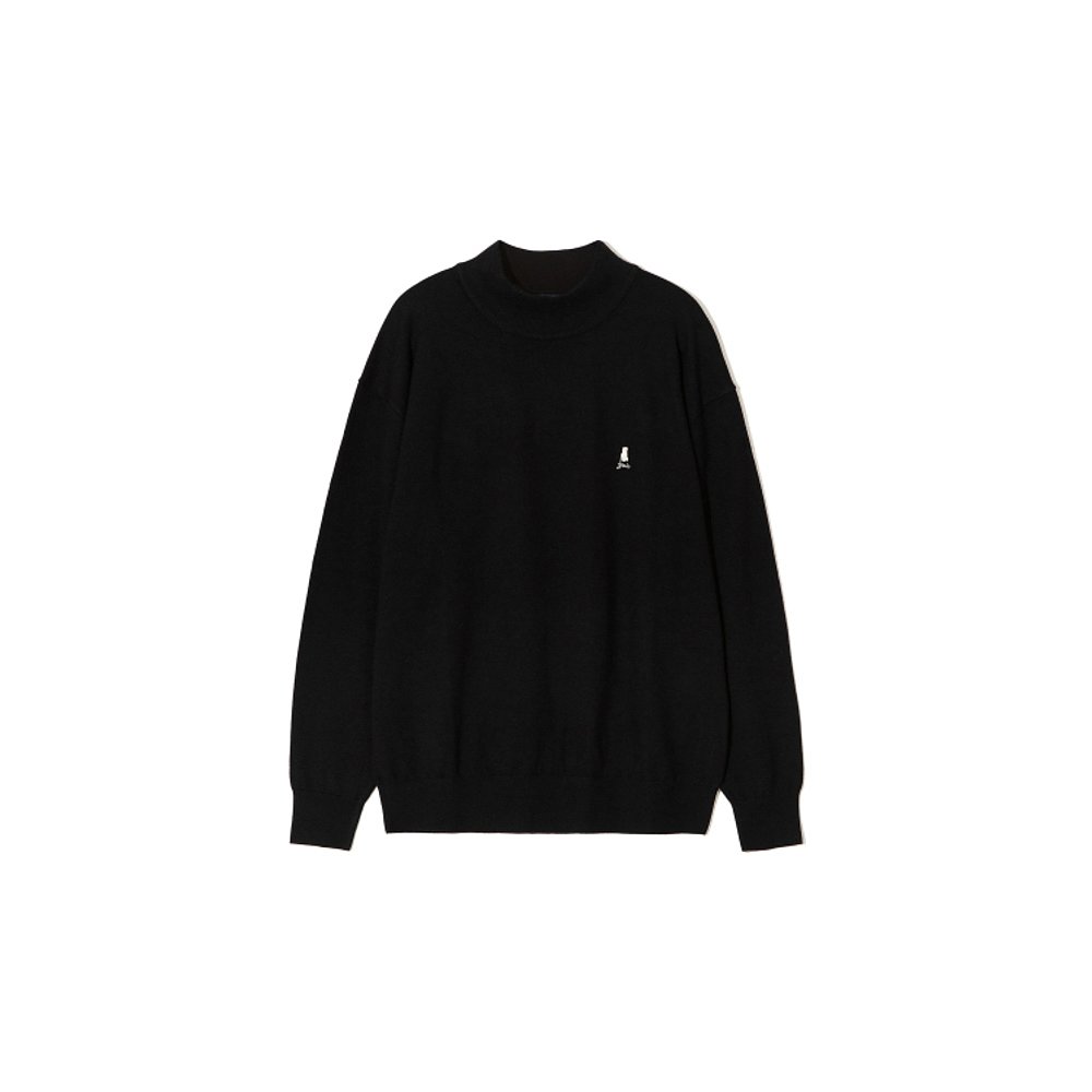 韩国直邮YALE HERITAGE DAN MOCK NECK KNIT BLACK男针织YD09KT00-图0