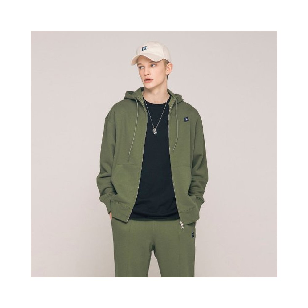 韩国直邮BARREL 男士连帽衫UNISEX FLAG HOOD ZIPUP OLIVE 171113 - 图0