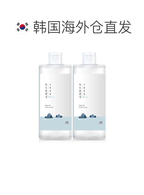 韩国直邮Round Lab柔恩莱独岛卸妆水400ml*2瓶清爽敏感肌清正品