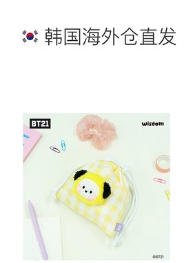 韩国直邮BT21 通用款女包 BT21 minini 脸 化妆包 CHIMMY 浅绿色